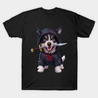 cute Ninja dog T-Shirt